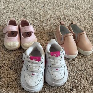 Baby White and Pink Shoes